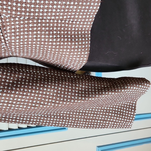 Vintage Liz Claiborne Brown Textured Double-Breasted Blazer - Picture 6 of 15